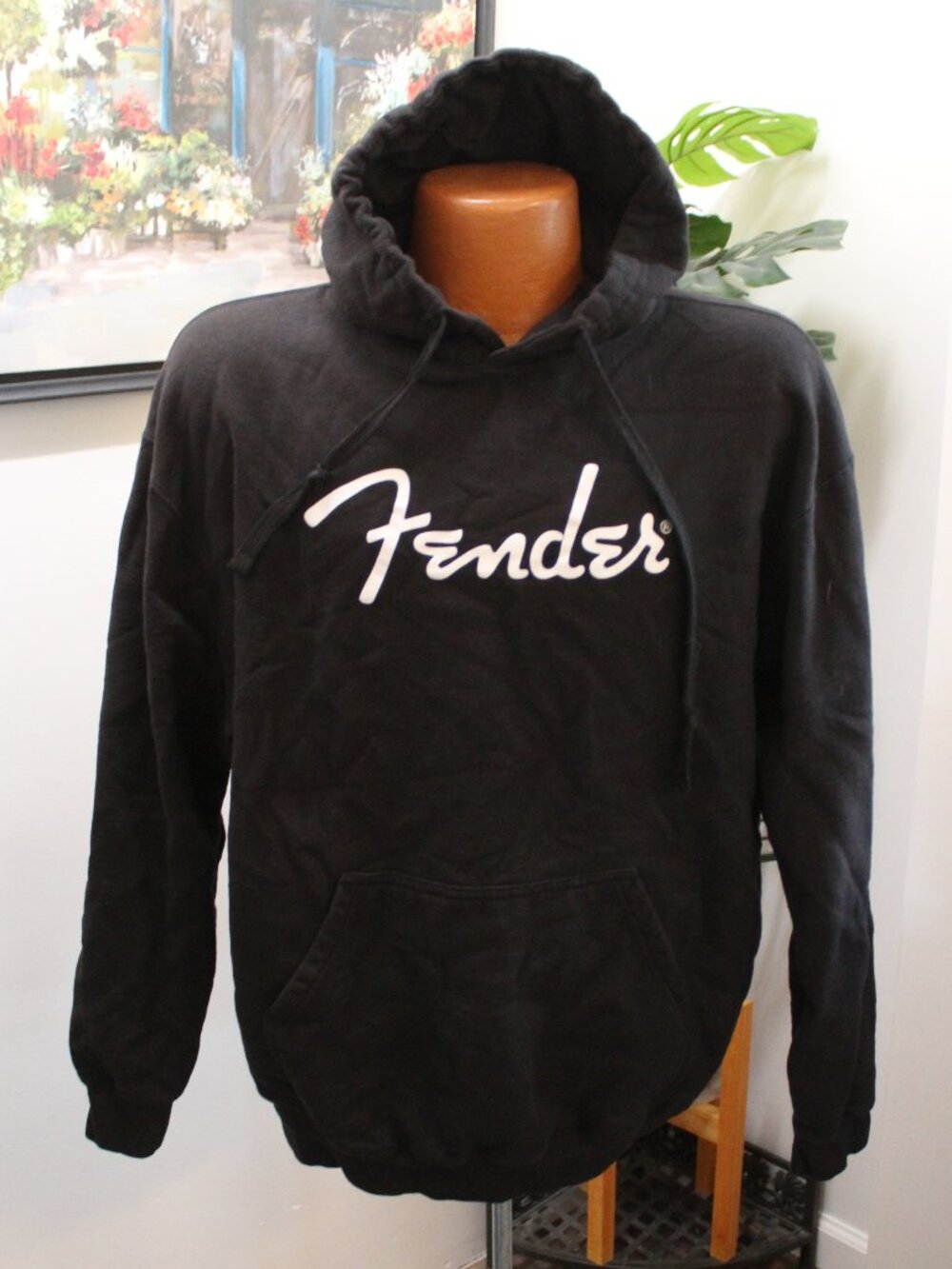 Fender Guitar - Men's Hooded Sweatshirt - Size Large